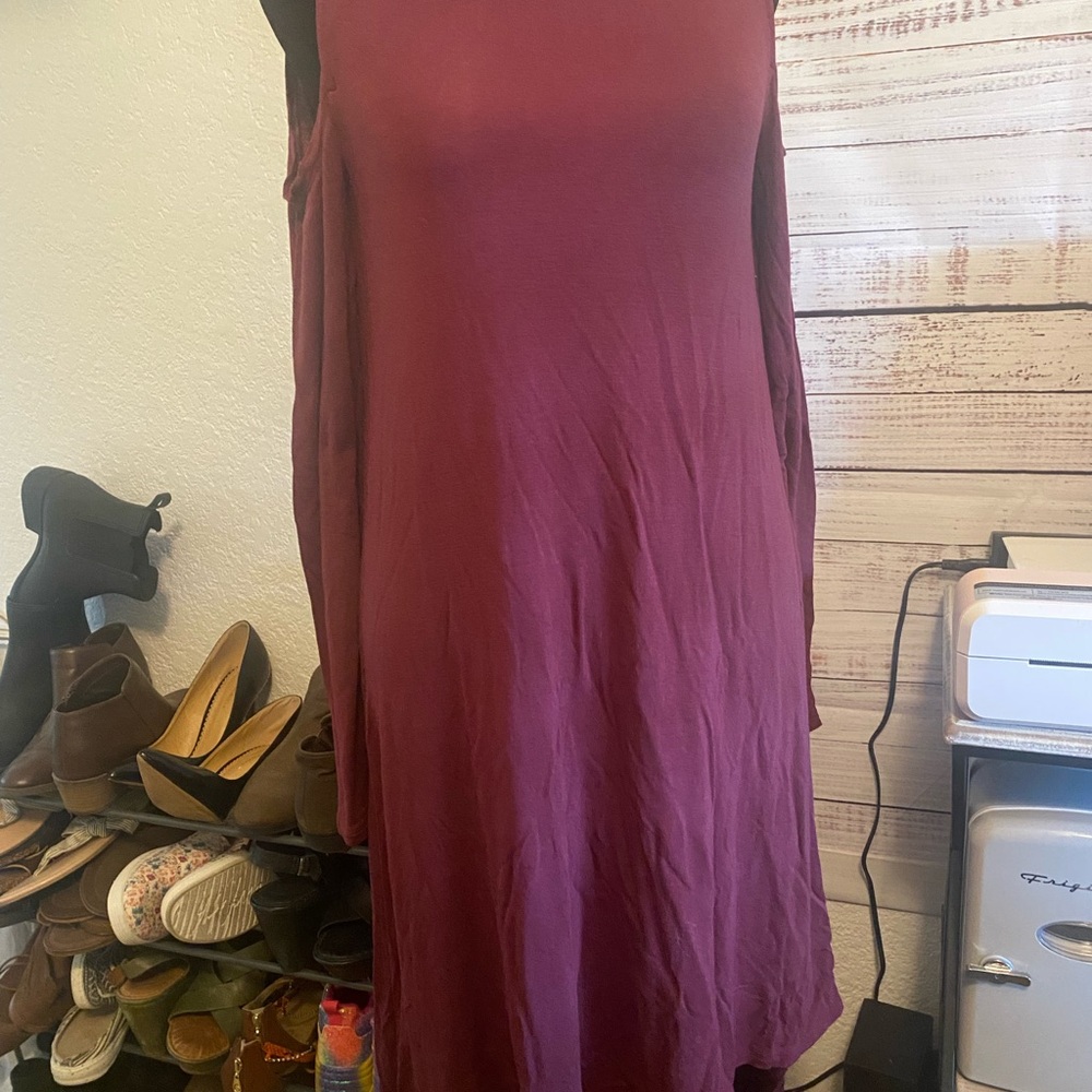 BCBGMaxAzria Rich Plum high low Dress